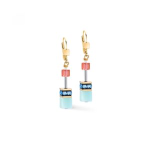 Cœur de Lion. Boucles d'Oreilles GeoCube® Iconic Precious Rainbow