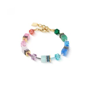 Cœur de Lion. Bracelet GeoCube® Iconic Precious Rainbow