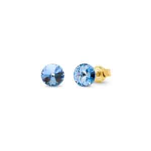 Spark. Puces d'Oreilles Candy Light Sapphire & Or