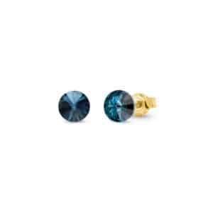 Spark. Puces d'Oreilles Candy Bleu Montana & Or