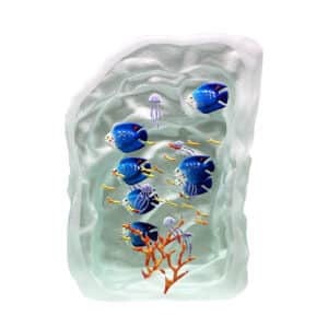 Yves Trucchi. Aquarium Bleu, Méduses & Corail