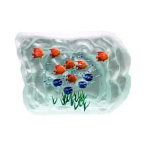 Yves Trucchi. Aquarium Orange, Bleu & Algues