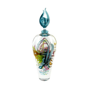 Jorge Mateus. Flacon Orchidée Bleu Pétrole