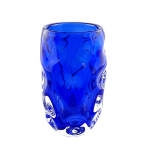 Jorge Mateus. vase Cailloux Bleu Cobalt