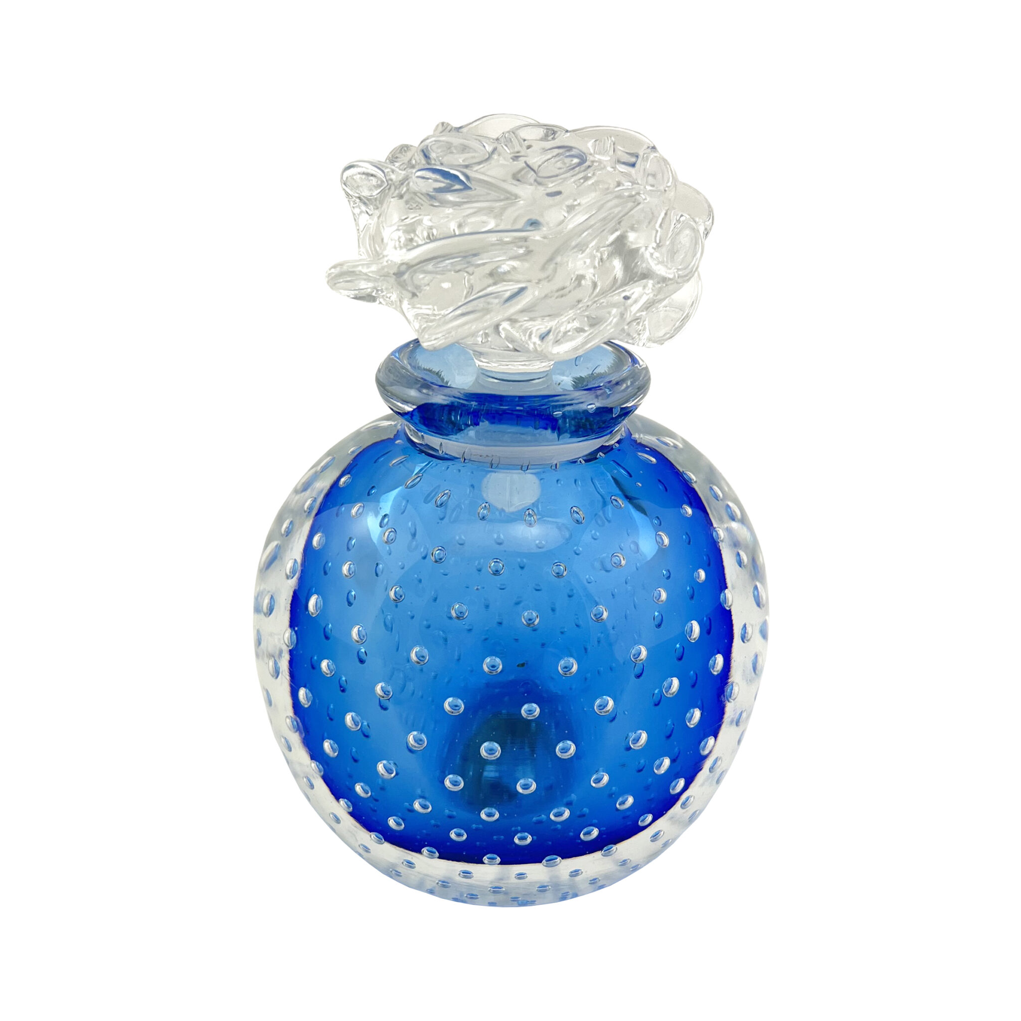 Valérien & Nathalie Desjariges. Flacon Perle Bleu Cobalt