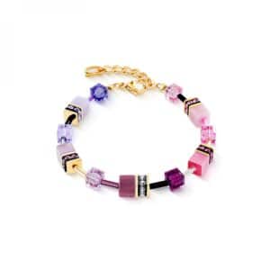 Cœur de Lion. Bracelet GeoCube Iconic Rose Lilas