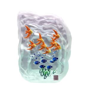 Yves Trucchi. Aquarium Orange & Bleu