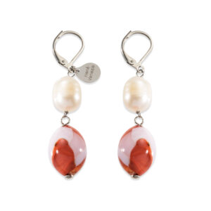 Nenè Venezia. Boucles d'Oreilles Capri Corail