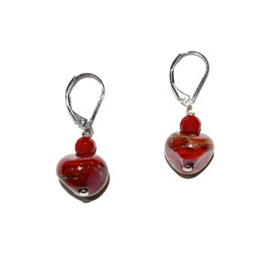Nenè Venezia. Boucles d'Oreilles Amalfi Rouge