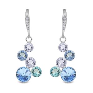 Spark. Boucles d'Oreilles Pasteline Bleu Aquamarine