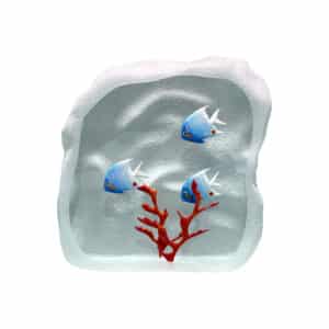 Yves Trucchi. Flaque Bleu & Corail