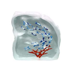 Yves Trucchi. Flaque Bleu & Corail