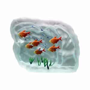 Yves Trucchi. Aquarium Orange & Sardines