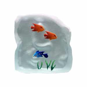 Yves Trucchi. Flaque Orange & Bleu