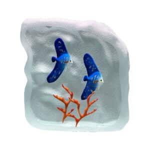 Yves Trucchi. Flaque Bleu & Corail
